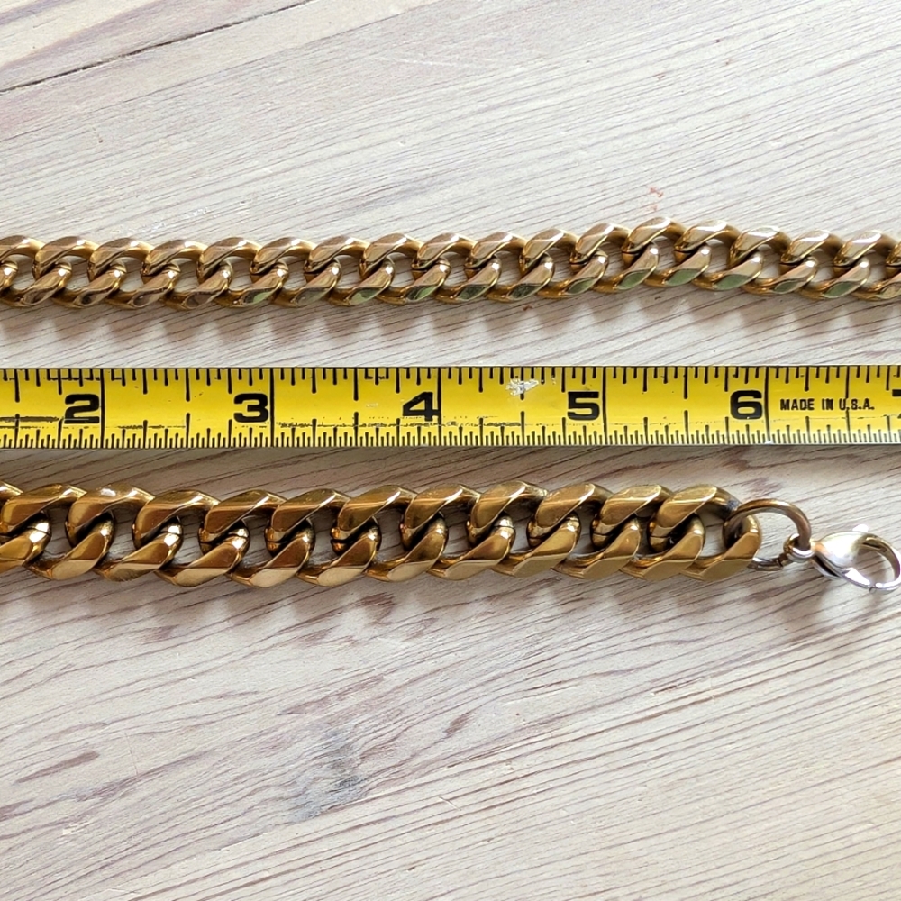 Waterproof Tarnish proof Gold Necklace and Ellie Vail Bracelet